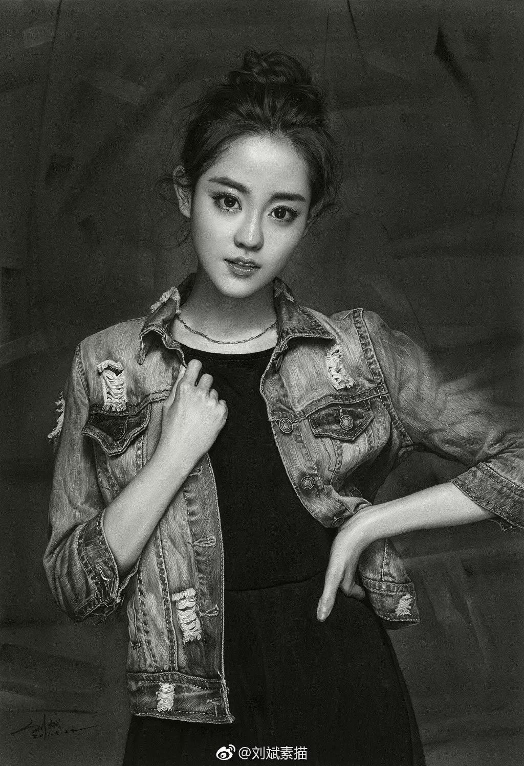 劉斌最新素描，展現(xiàn)藝術(shù)變化，成就自信之作